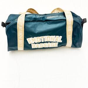 ALF Emotional Baggage Teal Green Duffel Bag Travel EUC